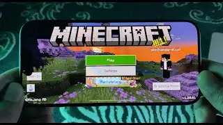 Playing Minecraft on iPhone 15 Pro (HandCam)
