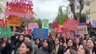 25 Kasım Kadına Yönelik Şiddete Karşı Mücadele Günü'nde kadınlar İstanbul/Mecidiyeköy’deydi