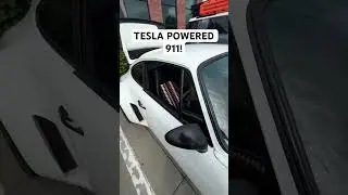 ONLY ONE IN THE WORLD TESLA POWERED 911 #shorts