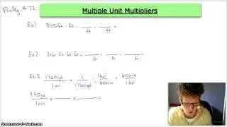 Multiple Unit Multipliers PreAlg Lesson 72