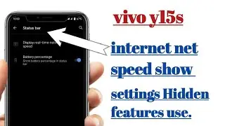 Vivo y15s How to internet net speed settings features use