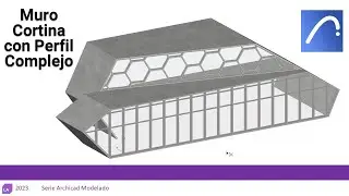 #archicad Asesoria Creación de Muro cortina