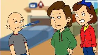 Classic Caillou Fakes Sick To Skip Math Test/Grounded