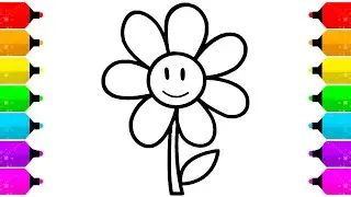 Drawing for children | сhamomile | Coloring Pages