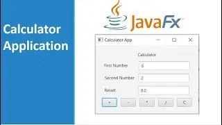 JavaFX Simple Calculator App Using GridPane