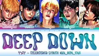 TXT (투모로우바이투게더) - ''Deep Down'' Lyrics 가사 [日本語字幕](Color_Coded_HAN_ROM_ENG)