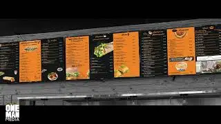 Digital Menu Board signage #digitalmenuboard #retailsignage #digitalsignage