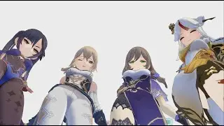 【Genshin Impact MMD】Ghost Dance! - Lisa + Ningguang + Mona + Jean