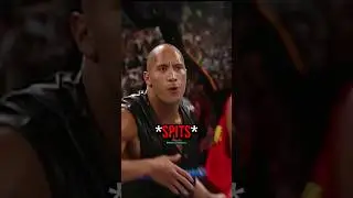 The Rock SPITS In Hulk Hogan Face 