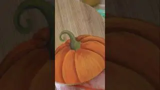 Cozy pumpkin painting process 🎃 #art #painting #fall #creative #drawing #shorts #diy #tutorial #love
