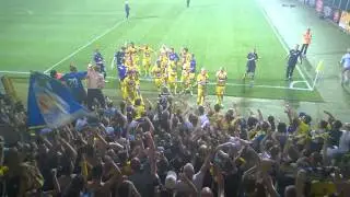 Feestvreugde na Lokeren - W-B (1-2) door de ogen van de Beverse aanhang