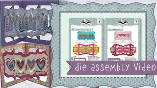 Karen Burniston Dies 1257 and 1258 Birthday Candle and Heart Add-ons Assembly