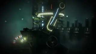 Dystopian Cyberpunk Christmas Tree