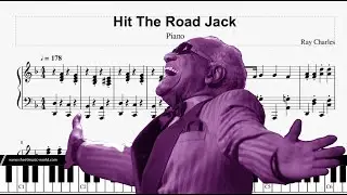 Hit The Road - Jack Ray Charles (Easy Version) Piano Tutorial & Sheet Piano Hit The Road