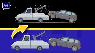 Tow Truck Car Animation in After Effects Tutorials