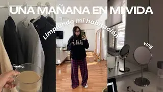 Una mañana conmigo Limpiando, organizando y recogiendo mi cuarto *extremo* VLOG