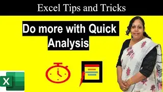 Quick Analysis - Hidden trick in Table. | Do more with Quick Analysis
