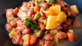 Comfort food  Beans with bacon