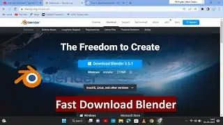 How To Download And Install Blender For Windows 7,8,10,11 All Windows And Mac ||||