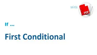 İngilis Dili - First Conditional