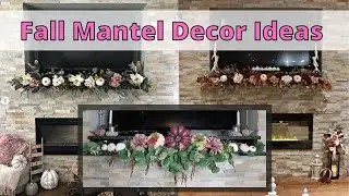 Fall Mantel Decor Ideas/Autumn Mantel Garland/Fall Decorations for Fireplace Mantel