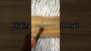 Sembunyikan Panel Listrik agar Interior lebih Rapi #woodworking #diy #interiordesign #tips #tricks