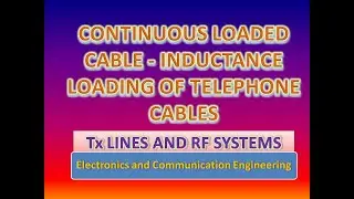 Continuous loaded cable - Inductance loading of telephone cables