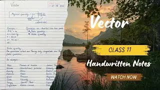 Vector Class 11 Notes | Physics | NEET | CBSE | HSC Board #neet #class11 #physics #aiims #neetnotes
