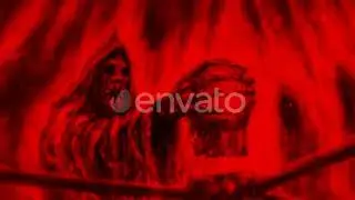 Outcast Prisoner Demon 2D Animation Red