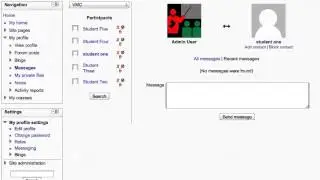 Moodle - Message block