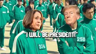 Donald Trump vs Kamala Harris in SQUID GAME!
