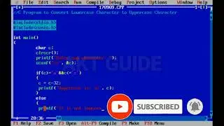 C Program to Convert Lowercase Character to Uppercase Character//akt guide