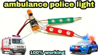 How to make a 12V ambulance light flasher .samad tech 