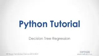 Python Tutorial. Decision Tree Regression