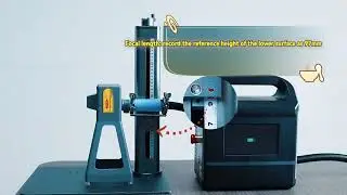 Handheld Laser with Column & Table | Transforming into a Desktop Engraving Machine