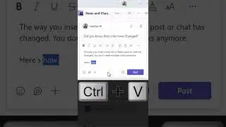 Add Links to Team Chat Posts Quickly and Easily