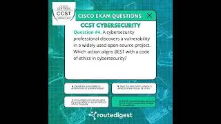 Cisco Certified Support Technician CCST Cybersecurity