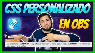 Como AGREGAR la BIBLIA DE HOLYRICS a OBS con CSS PERSONALIZADO | VERSÍCULOS DE LA BIBLIA EN OBS