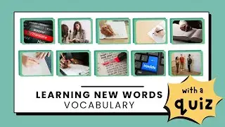 📖 How to Learn New Words Flashcards & Quiz for Teenagers and Adults (Elementary Level CEFR A1- A2) 🏫