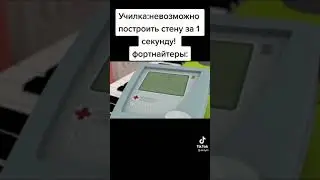 Невозможно построить стену за 1 секунду, фортнайтеры: