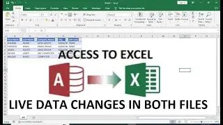how do i automatically export data from access to excel