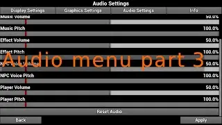 FCS Options Menu Audio Update part 3