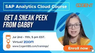 SAP Analystics Cloud Course by COGENT IBS