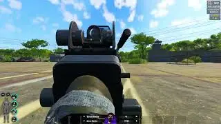 Killing puppets with m249 - SCUM
