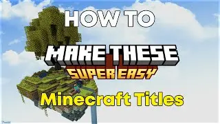 How to make minecraft title logo in just 2 minutes | Simple & Easy
