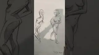 should i continue with no music or should i add a bg song👀 #artcollege #figuredrawing #lifedrawing