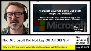 No.  Microsoft Did Not Lay Off All DEI Staff.