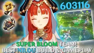 QUEEN OF BLOOM! Best Build, Team & Gameplay NILOU!  | Genshin Impact Indo