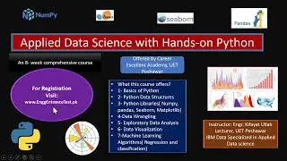 Applied Data Science and Machine Learning short course| UET Peshawar