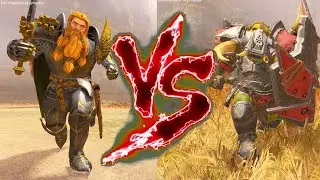 Theodore Bruckner VS Black Orc Big Boss. Total War Warhammer 3